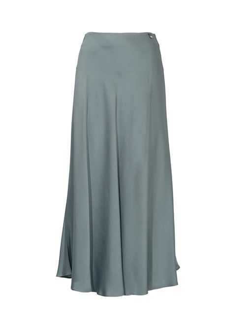 Gonna Resort midi in envers satin Azzurro Herno | GN00011DR 127279123
